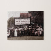 Vrouwengroep met banner legpuzzel (Horizontaal)