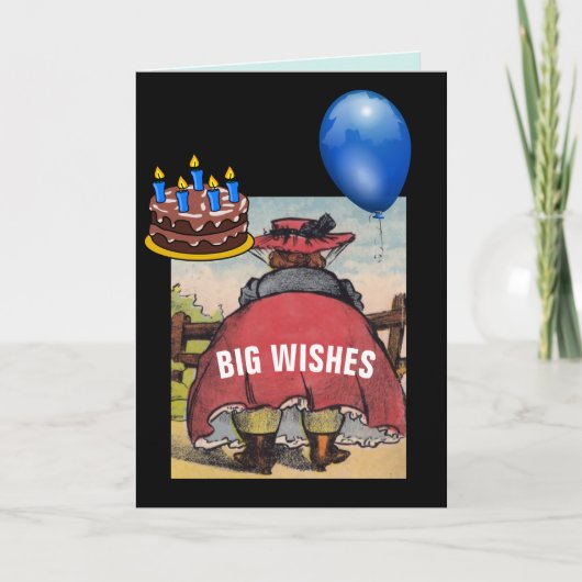 VROUWENGROOT MAAR BIRTHDAAGKAARTEN KAART (Voorkant)