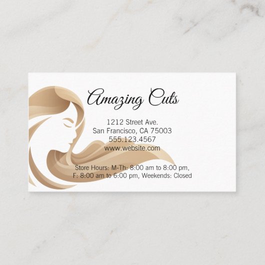 Vrouwenhaar | Salon Scissors | Loyaliteit Klantenkaartje (Achterkant)