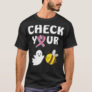 Vrouwenhalloween check je boe bijen t-shirt