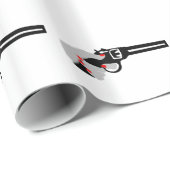 Vrouwenhand en Pistool Cadeaupapier (Rol Hoek)