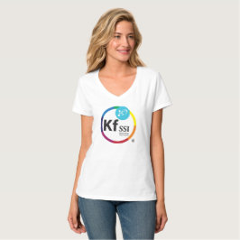 VrouwenHanes Nano V-Neck T-Shirt met KFSSI Logo