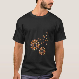 Vrouwenhond Vloer Dandelion Funny Dog Love T-shirt