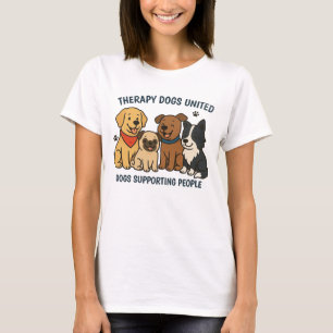 Vrouwenhonden voor de lol die mensen steunen t-shirt