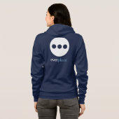 Vrouwenhoodie - op donker Shirt (Achterkant volledig)