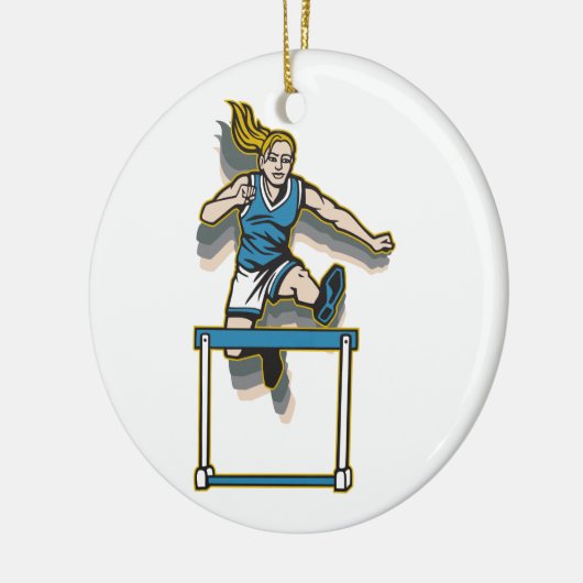 Vrouwenhurdles Keramisch Ornament (Links)