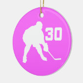 Vrouwenijshockeyspeler nummer 30 Gift Ornament (Links)