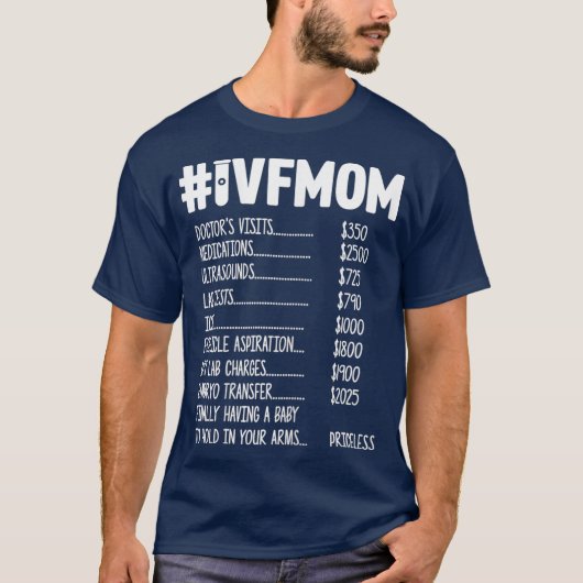 VrouwenIVF Gift Warrior Mam Price Transfer Day T-shirt (Voorkant)