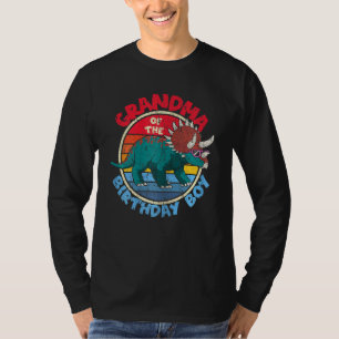 Vrouwenjongen Birthday I Grandma I Triceratops i F T-shirt