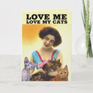 VROUWENKAARTEN EN KATTEN (CAT MOM) KAART