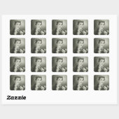 Vrouwenkaarten Vierkante Sticker (Vel)