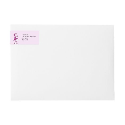 Vrouwenkaas Wraparound-adreslabel (Voorkant)