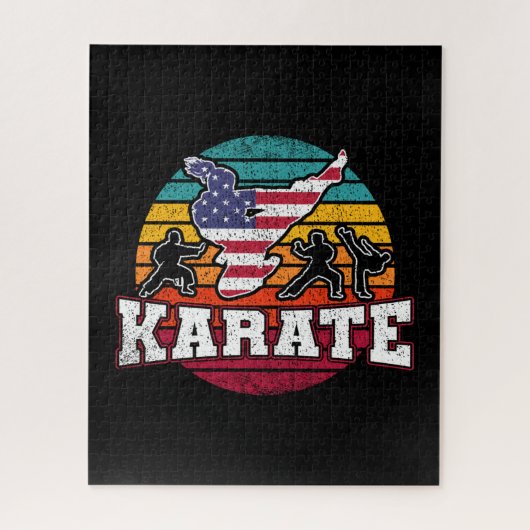 VrouwenKarate - Meisjes Martiale Kunsten Vlag Vere Legpuzzel (Verticaal)