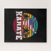 VrouwenKarate - Meisjes Martiale Kunsten Vlag Vere Legpuzzel (Horizontaal)