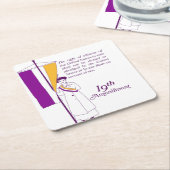 Vrouwenkiesrecht Kartonnen Onderzetters (Schuin)