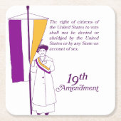 Vrouwenkiesrecht Kartonnen Onderzetters (Voorkant)