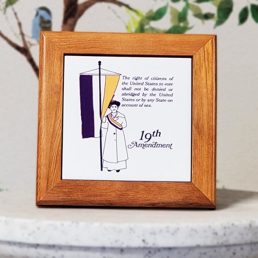 Vrouwenkiesrecht Tegeltje