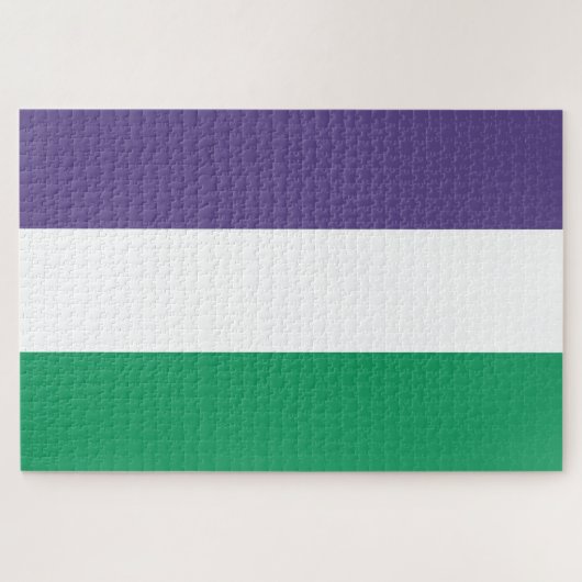 Vrouwenkiesrechtvlag Legpuzzel (Horizontaal)