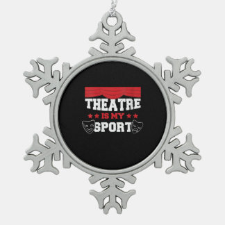 Vrouwenkoffiekertheater is mijn sport die cadeau d tin sneeuwvlok ornament