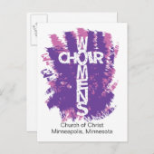 Vrouwenkoor Personaliseer Briefkaart Nodig Kaart u (Voorkant / Achterkant)
