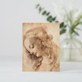 Vrouwenkop Briefkaart (Staand voorkant)