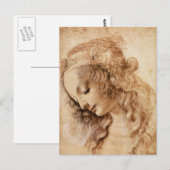 Vrouwenkop Briefkaart (Voorkant / Achterkant)