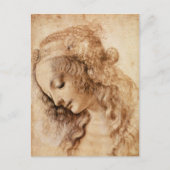 Vrouwenkop Briefkaart (Voorkant)