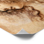 Vrouwenkop van Leonardo da Vinci Poster (Hoek)