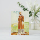 Vrouwenkostuum uit de tijd van William I Briefkaart (Staand voorkant)