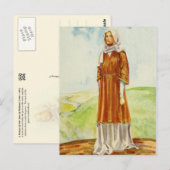 Vrouwenkostuum uit de tijd van William I Briefkaart (Voorkant / Achterkant)