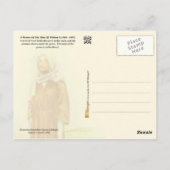 Vrouwenkostuum uit de tijd van William I Briefkaart (Achterkant)