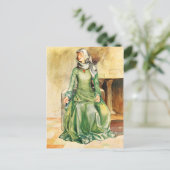 Vrouwenkostuum uit de tijd van William II Briefkaart (Staand voorkant)