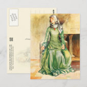 Vrouwenkostuum uit de tijd van William II Briefkaart (Voorkant / Achterkant)
