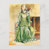 Vrouwenkostuum uit de tijd van William II Briefkaart (Voorkant)