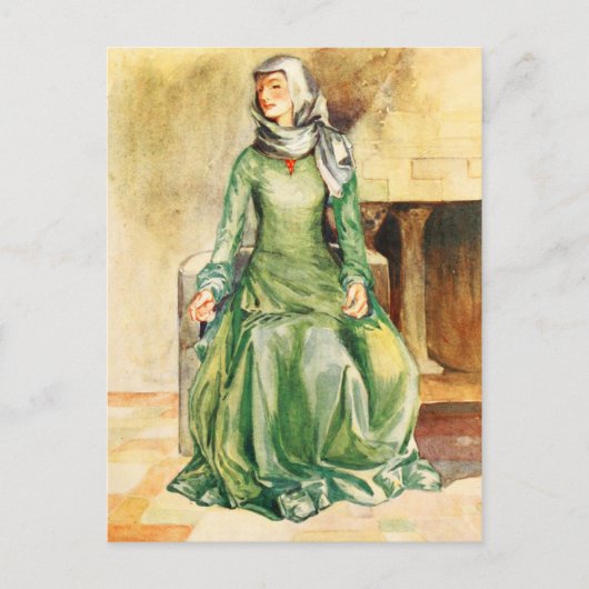 Vrouwenkostuum uit de tijd van William II Briefkaart (Voorkant)