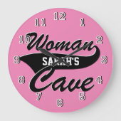 Vrouwenkust personaliseren grote klok (Voorkant)