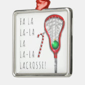 Vrouwenlacrosse Metalen Ornament (Links)