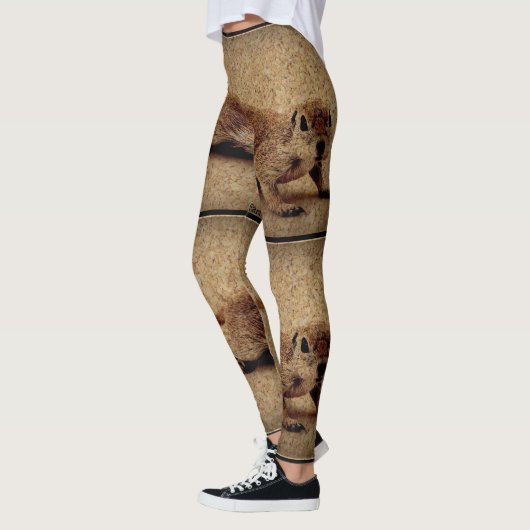 Vrouwenlegger "Crawling Charlie" Grondeekhoorn Leggings (Links)