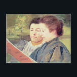 Vrouwenlezing Briefkaart<br><div class="desc">Vrouwenlezing | door Mary Stevenson Cassatt | Art Location: Hirschl and Adler Galleries,  New York,  Verenigde Staten | Amerikaanse artiest | Collectie Afbeelding nummer: XJL60969</div>