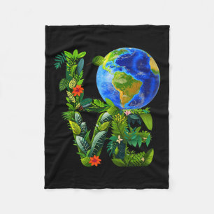 Vrouwenliefde op Earth Day Heal de planeet Save Fleece Deken