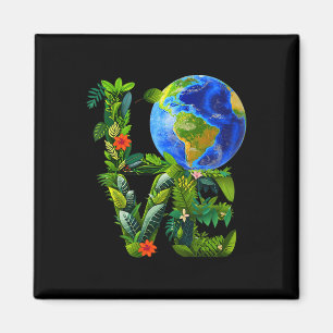 Vrouwenliefde op Earth Day Heal de planeet Save Magneet