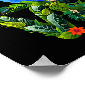 Vrouwenliefde op Earth Day Heal de planeet Save Poster (Hoek)