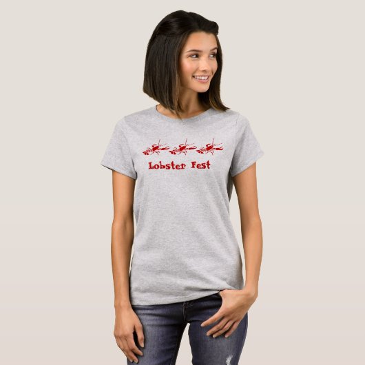 Vrouwenlobster Fest T-Shirt (Voorkant volledig)
