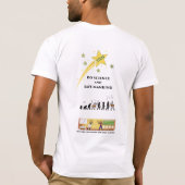 Vrouwenlogo's op mans t-shirt Science Cavewoman (Achterkant)