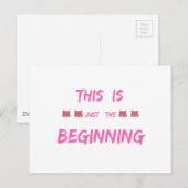VROUWENMAART DIT IS SLECHTS HET BEGIN BRIEFKAART (Voorkant / Achterkant)