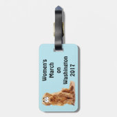 Vrouwenmaart in Washington 2017 Bagagelabel (Achterkant verticaal)