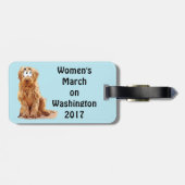 Vrouwenmaart in Washington 2017 Bagagelabel (Achterkant horizontaal)
