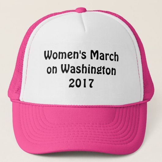 Vrouwenmaart in Washington 2017 Trucker Pet (Voorkant)