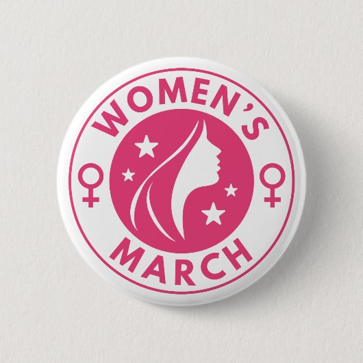 Vrouwenmaart Ronde Button 5,7 Cm (Voorkant)