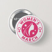 Vrouwenmaart Ronde Button 5,7 Cm (Voorkant /achterkant)